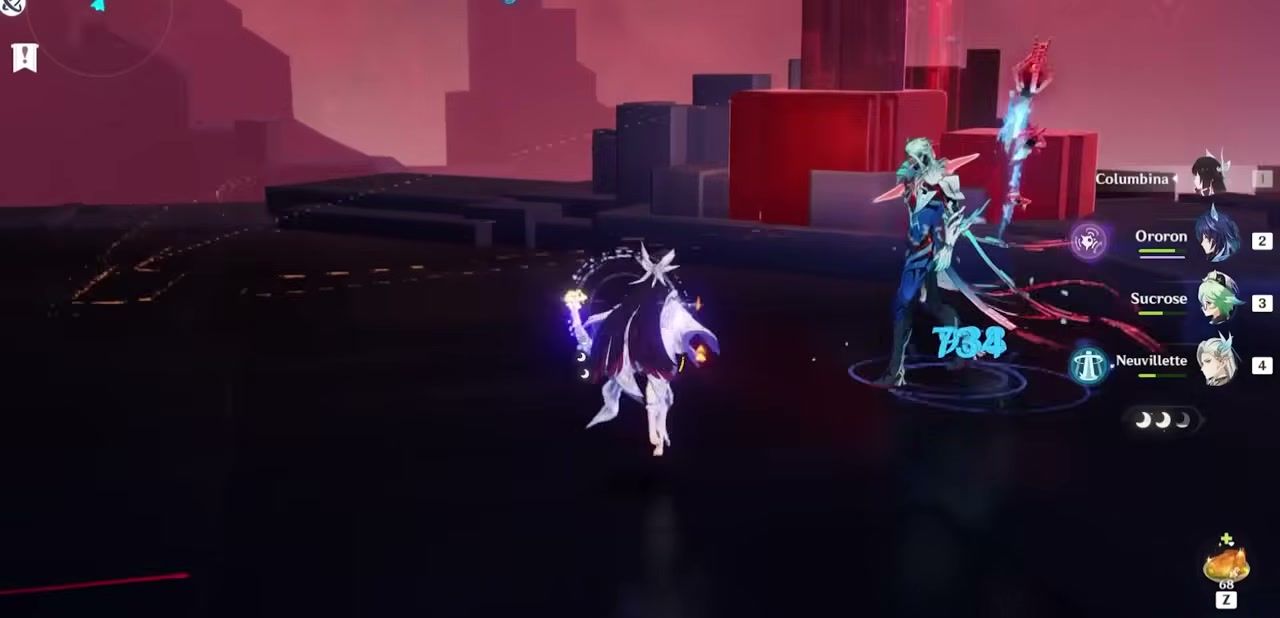 Mitya Genshin Impact team synergy combat