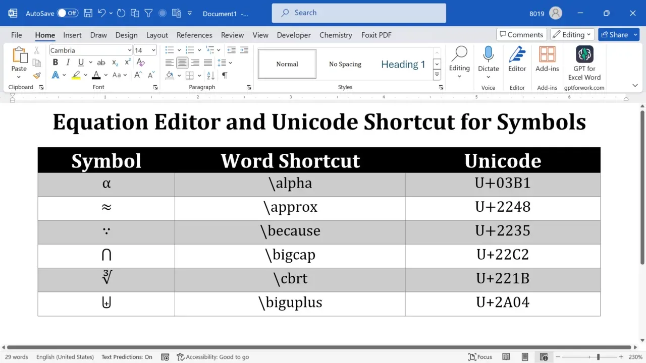 Een aangepaste sneltoets toewijzen aan speciale tekens in Word
