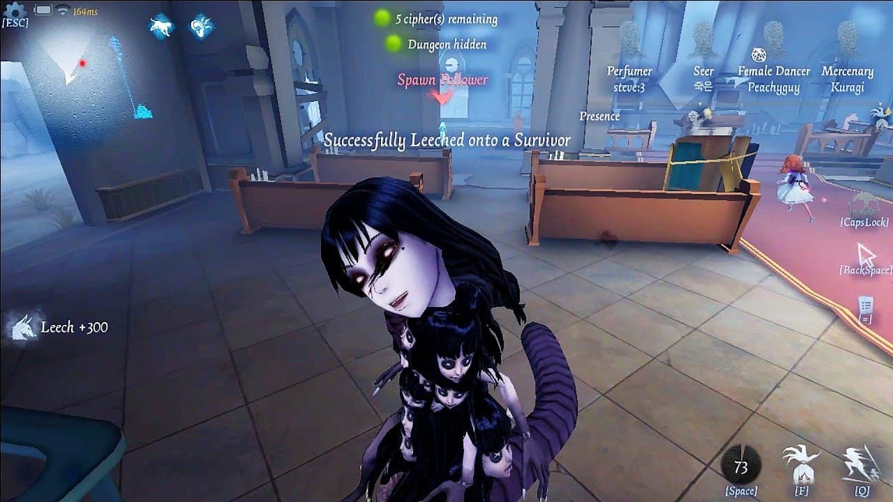 Dream Witch Identity V menggunakan sistem pengikut untuk kontrol peta multi-area