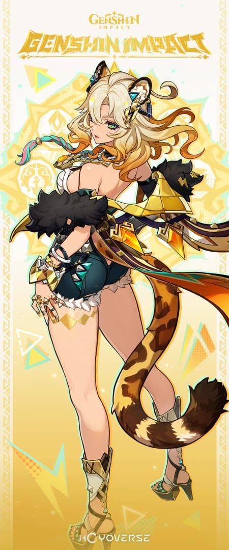 バージョン5.5第2期祈願に登場する、岩元素・片手剣サポーター、原神「シロネン」のキャラクターアート