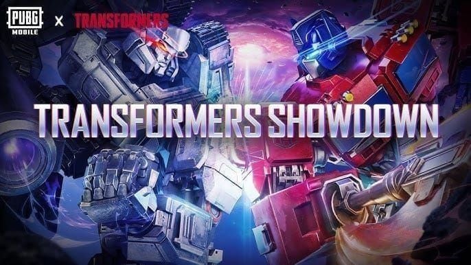 Archrival Showdown duel arena in PUBG Mobile Transformers crossover featuring Optimus Prime vs Megatron
