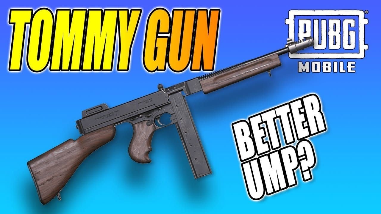 PUBG Mobile Foggy City Thompson SMG weapon skin from Peaky Blinders crossover