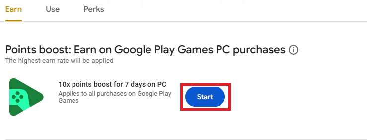 Sepanduk Google Play Games pada PC memaparkan pengganda mata promosi