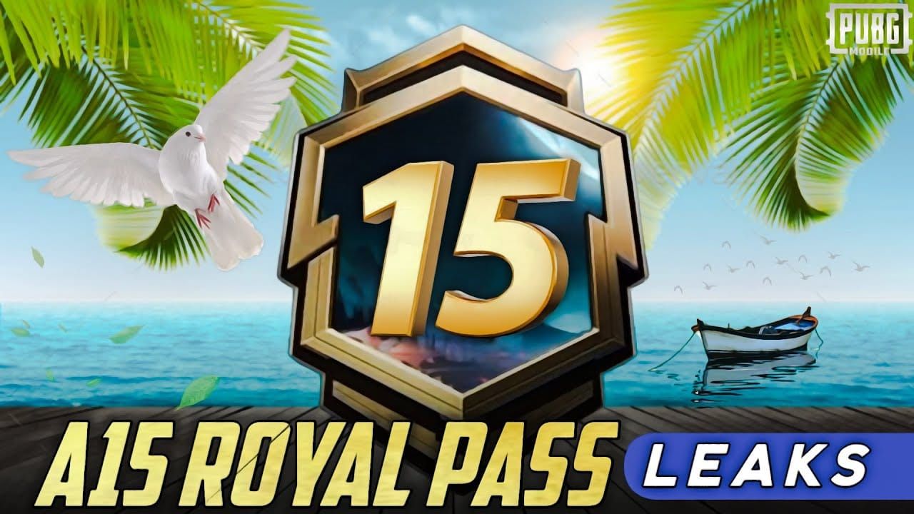 PUBG Mobile Royale Pass A15 rewards interface showing Aberrant Surgeon and Sugarspell Curse sets
