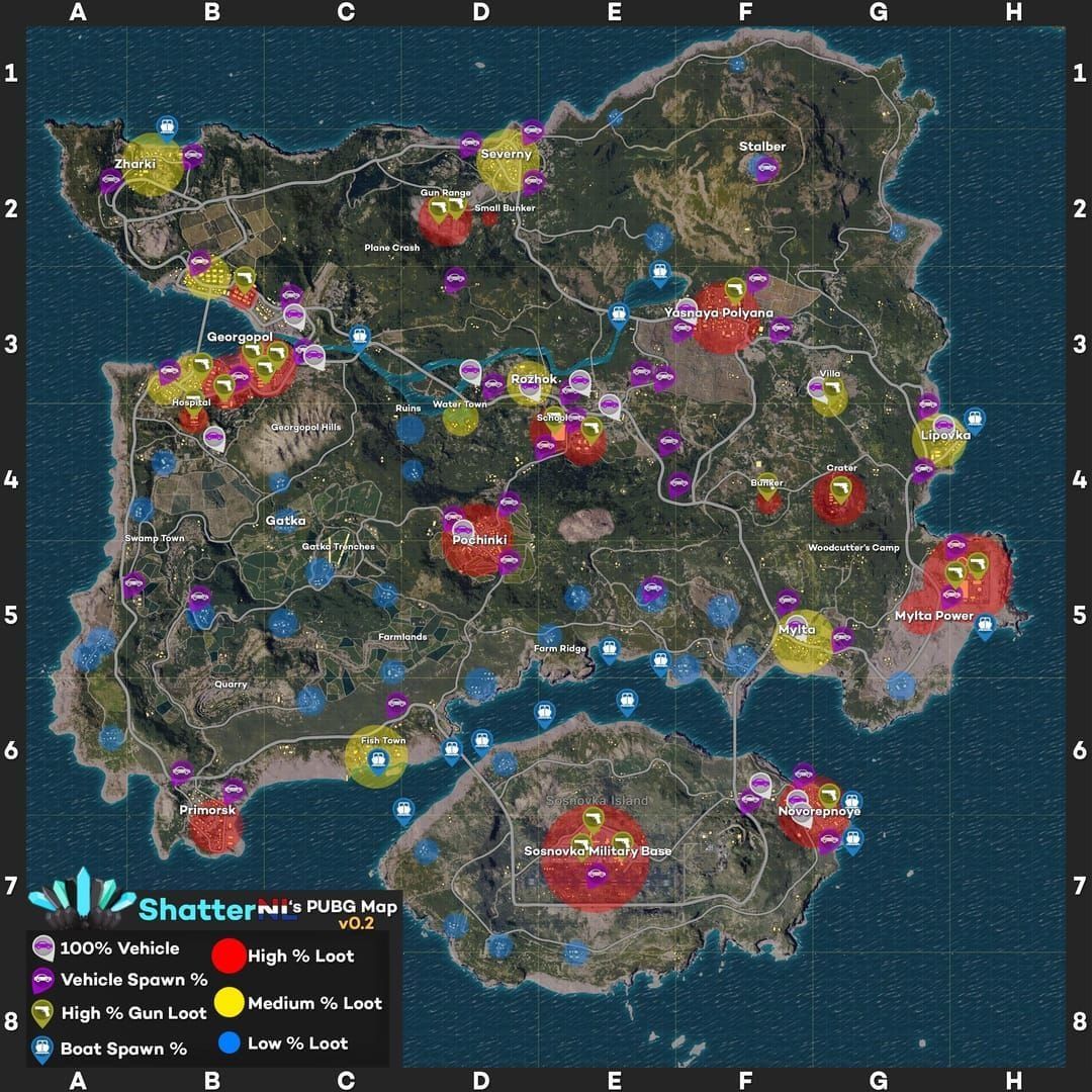 Graphique à barres comparant les RP par minute entre les missions de combat, de survie et de véhicule dans PUBG Mobile A16
