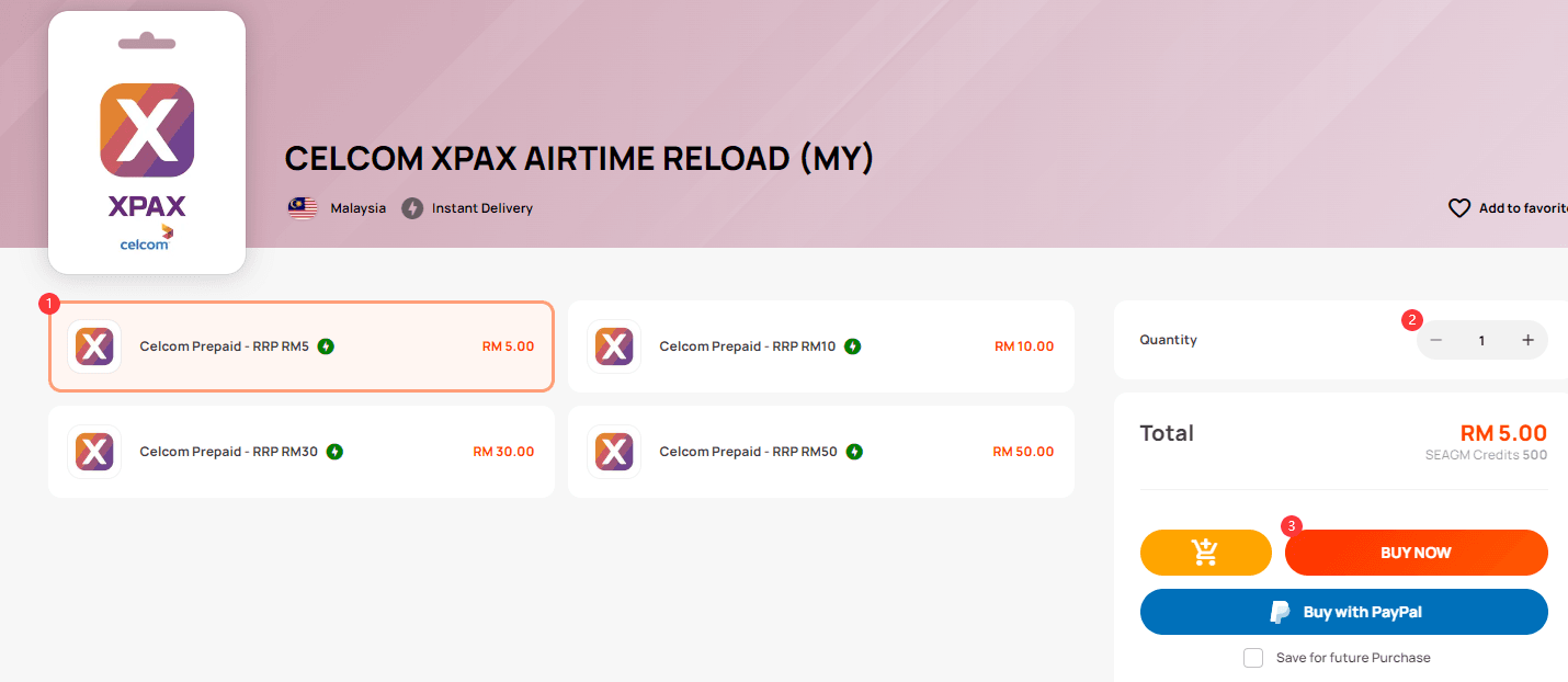 How to recharge Celcom XPax Airtime Reload (MY)