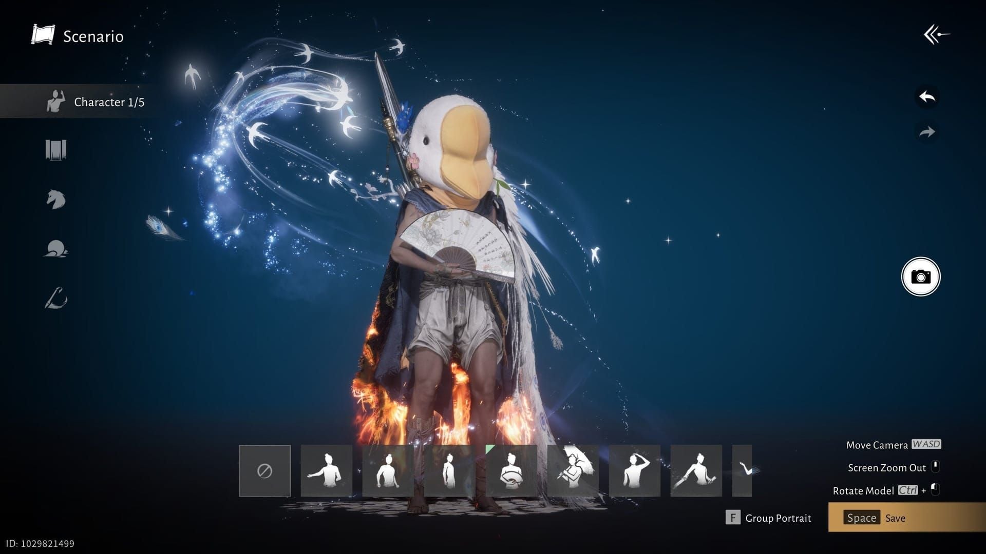 Personnage de Where Winds Meet portant une tenue cosmétique achetée avec des Perles d'Écho