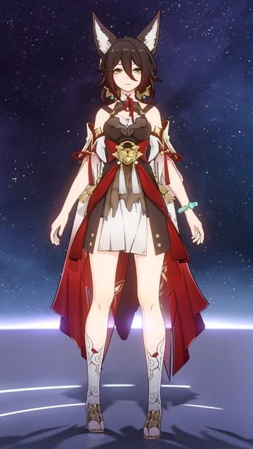 Ilustración del personaje Tingyun de Honkai Star Rail como apoyo de Armonía de Rayo