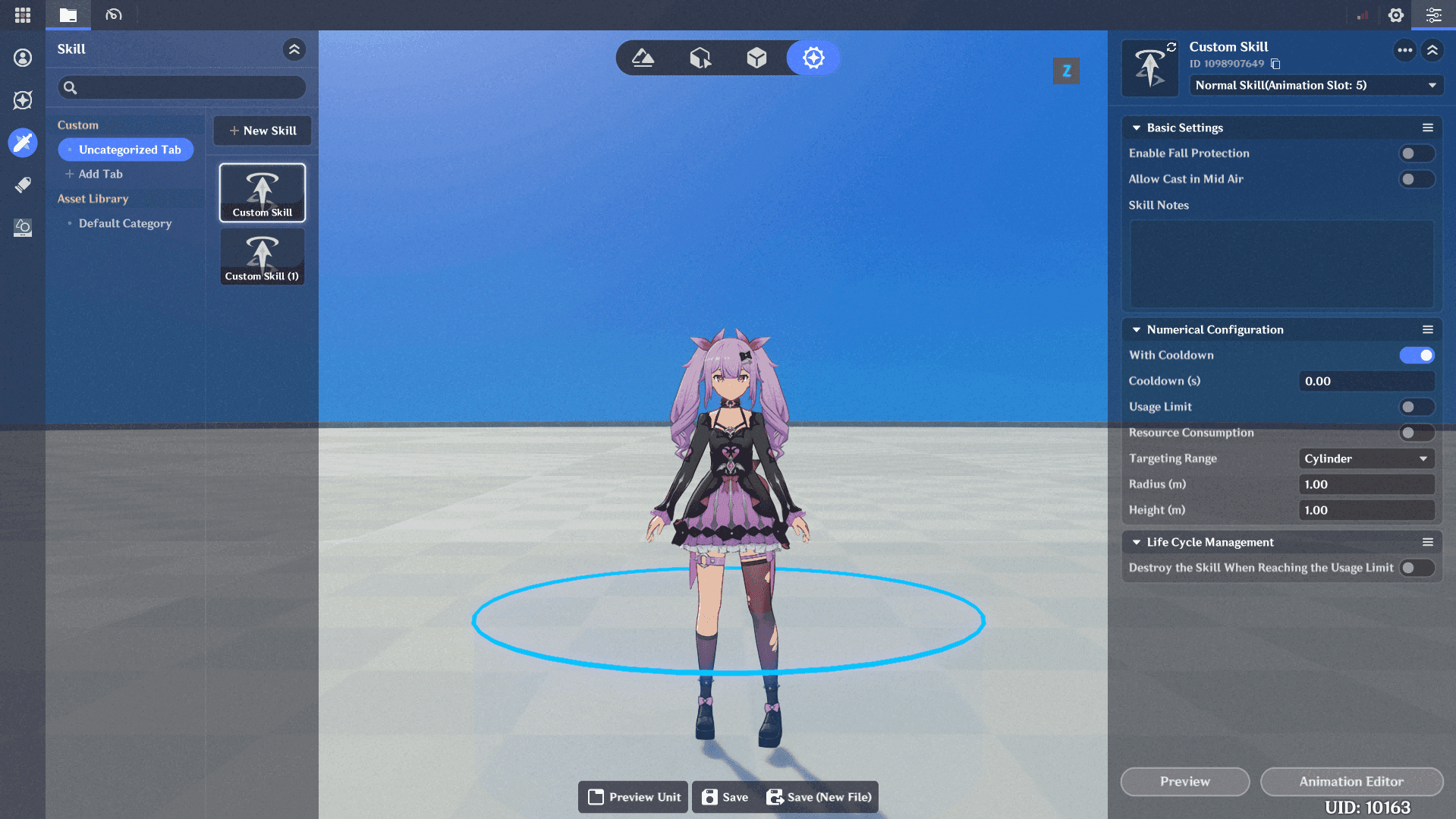 जेनशिन इम्पैक्ट सैंडबॉक्स एडिटर स्क्रीनशॉट