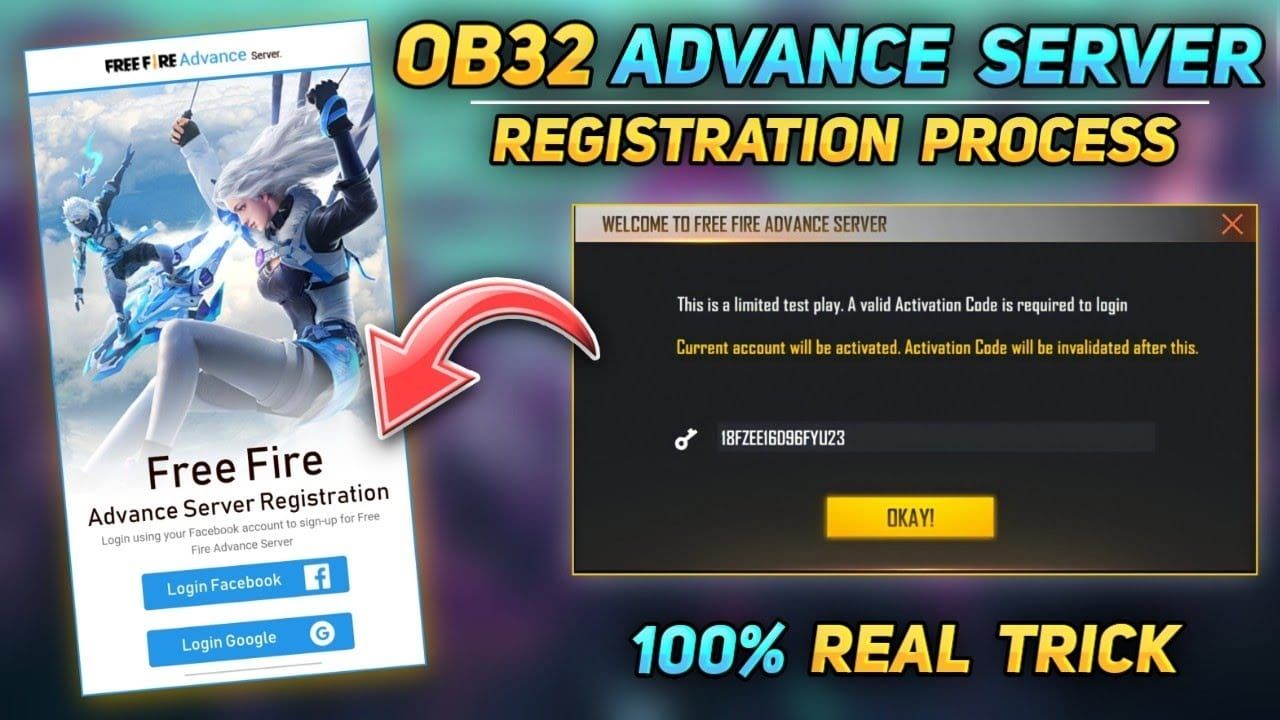 Free Fire OB52登録インターフェース
