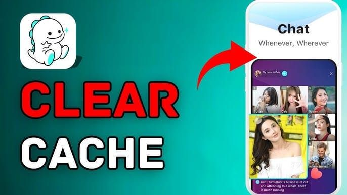 Pengaturan perangkat Android untuk menghapus cache aplikasi BIGO LIVE