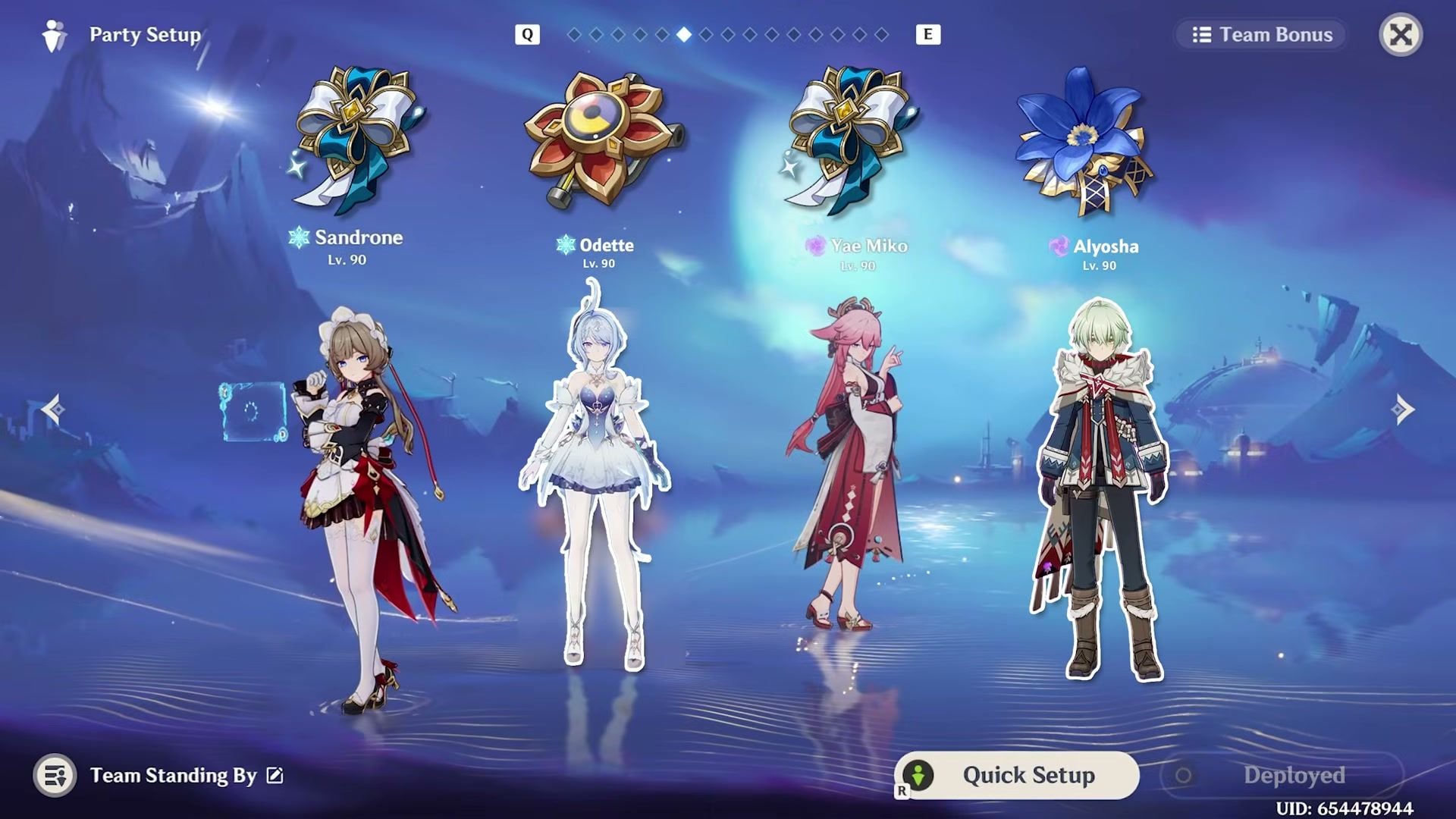 Pasukan terbaik Odette Sandrone Yae Miko Alyosha