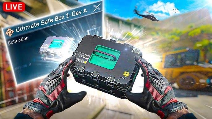 Safebox Delta Force sebelum dan sesudah wipe yang menunjukkan item yang di-reset dan dipertahankan