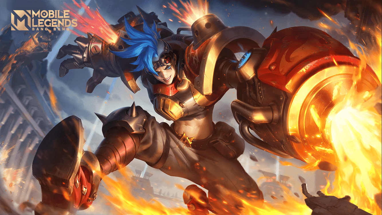 Mobile Legends XP lane vroege game trading die bruiser voordeel toont over tank op level 2
