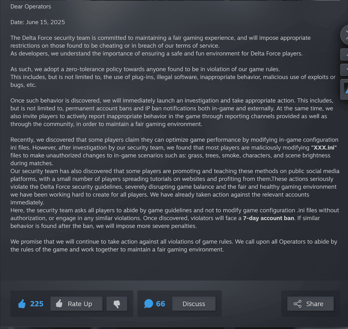 Panduan tweak fail Engine.ini Delta Force