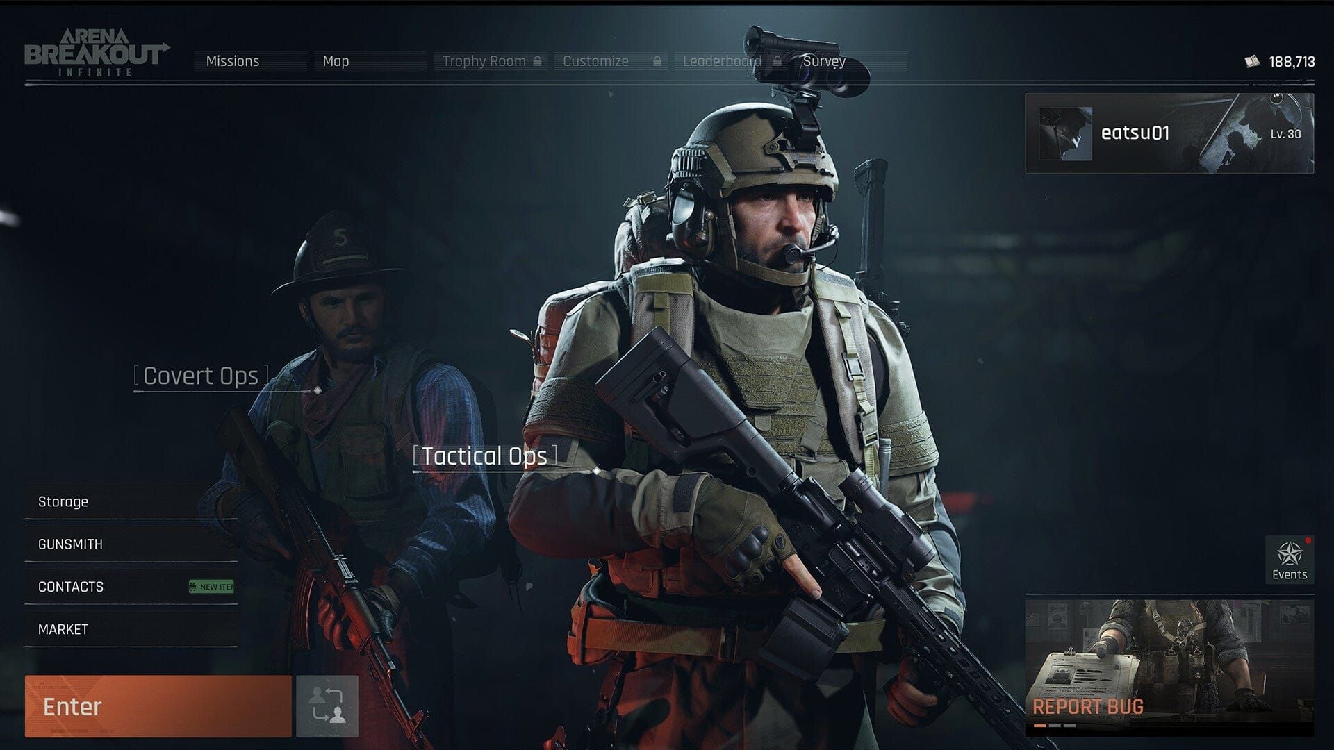 واجهة إعدادات الفيديو والرسومات في Arena Breakout Infinite