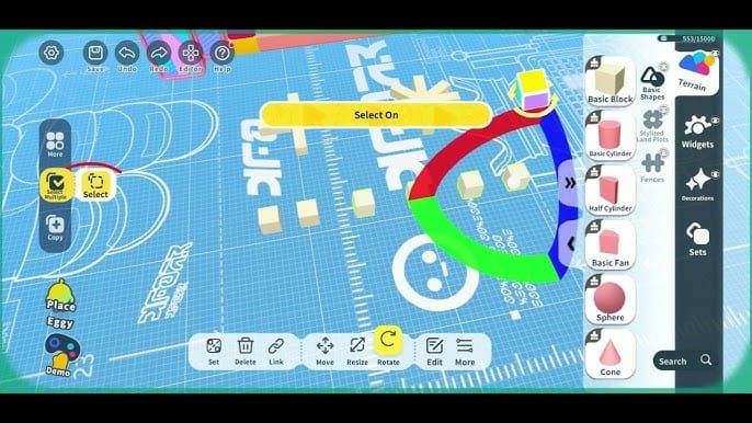 エッグパーティのカスタムトラップおよびガジェットマップの例