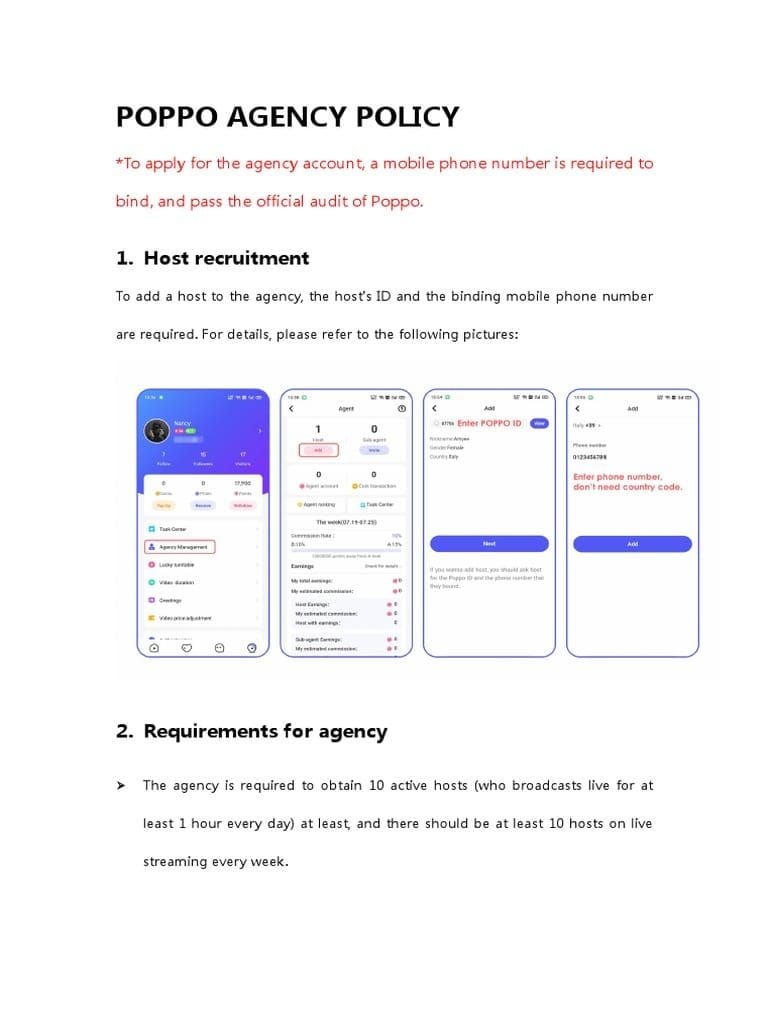 دليل خطوة بخطوة للتأهل لوضع وكالة Poppo