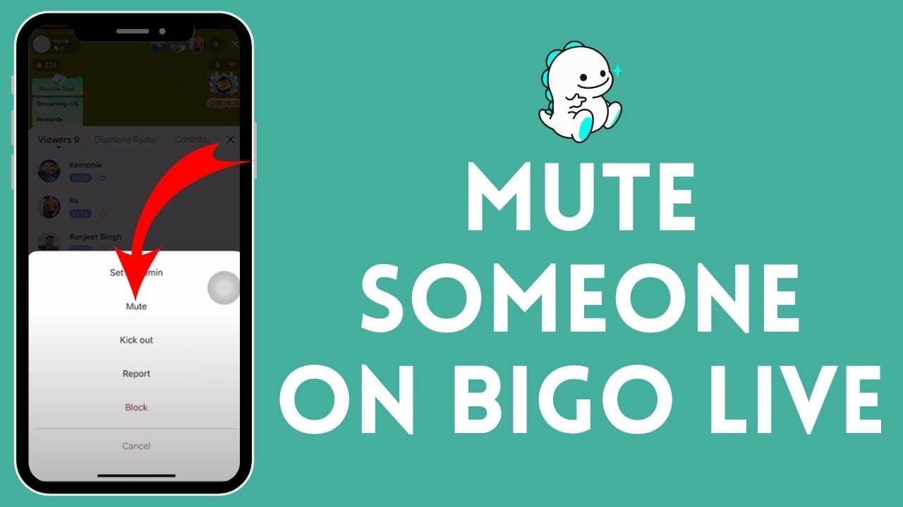 Vergelijkingsgrafiek van de Bigo Live Dempen, Blokkeren en Rapporteren tools