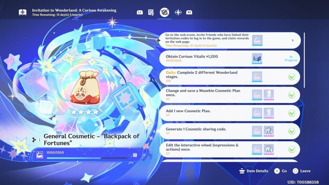 معرف GUID لخريطة مزرعة نقاط الخبرة الآمنة في Genshin Miliastra Wonderland
