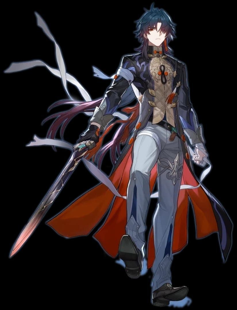 Blade Stellaron Hunter skin artwork van de Honkai: Star Rail Fortnite samenwerking