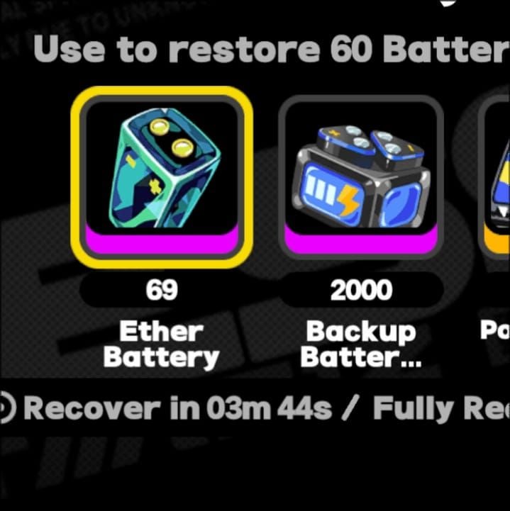 커피 버프와 에테르 배터리의 충전 회복 및 드랍률 증가 비교