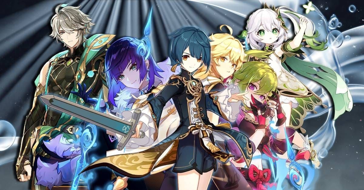 Komposisi pasukan Genshin Impact Bloom dalam pertempuran menunjukkan reaksi unsur dan kerosakan