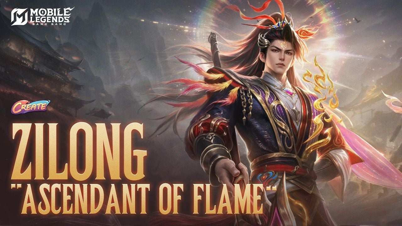 Zilong Ascendant of Flame Project Create स्किन की आर्ट