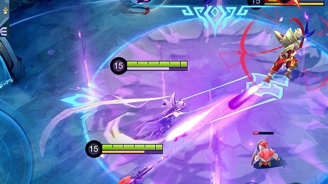 Mobile Legends 技能指向線與英雄鎖定準星