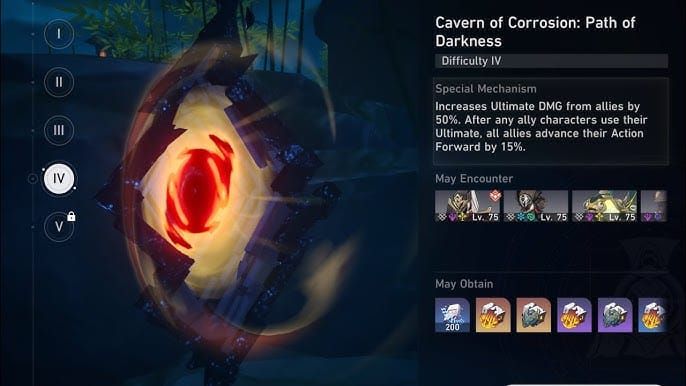 Path of Darkness Cavern interface showing Prisoner in Deep Confinement and Ashblazing Grand Duke relic sets