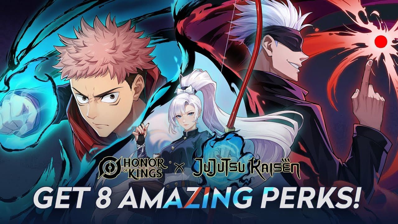 Honor of Kings Jujutsu Kaisen collaboration character skins showcase