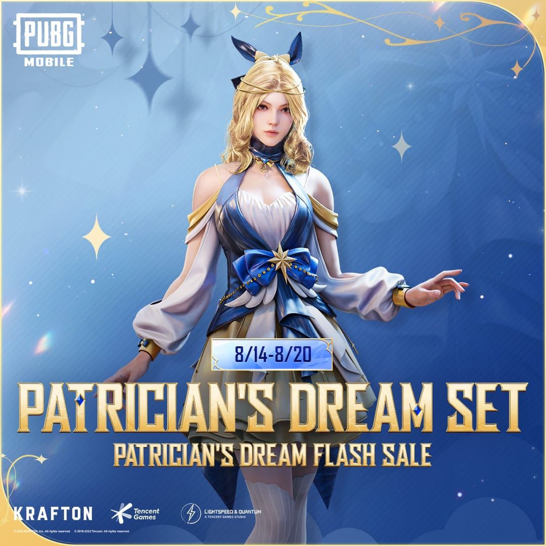 Notificação oficial de anúncio de flash sale do PUBG Mobile mostrando promoção de desconto de UC por tempo limitado