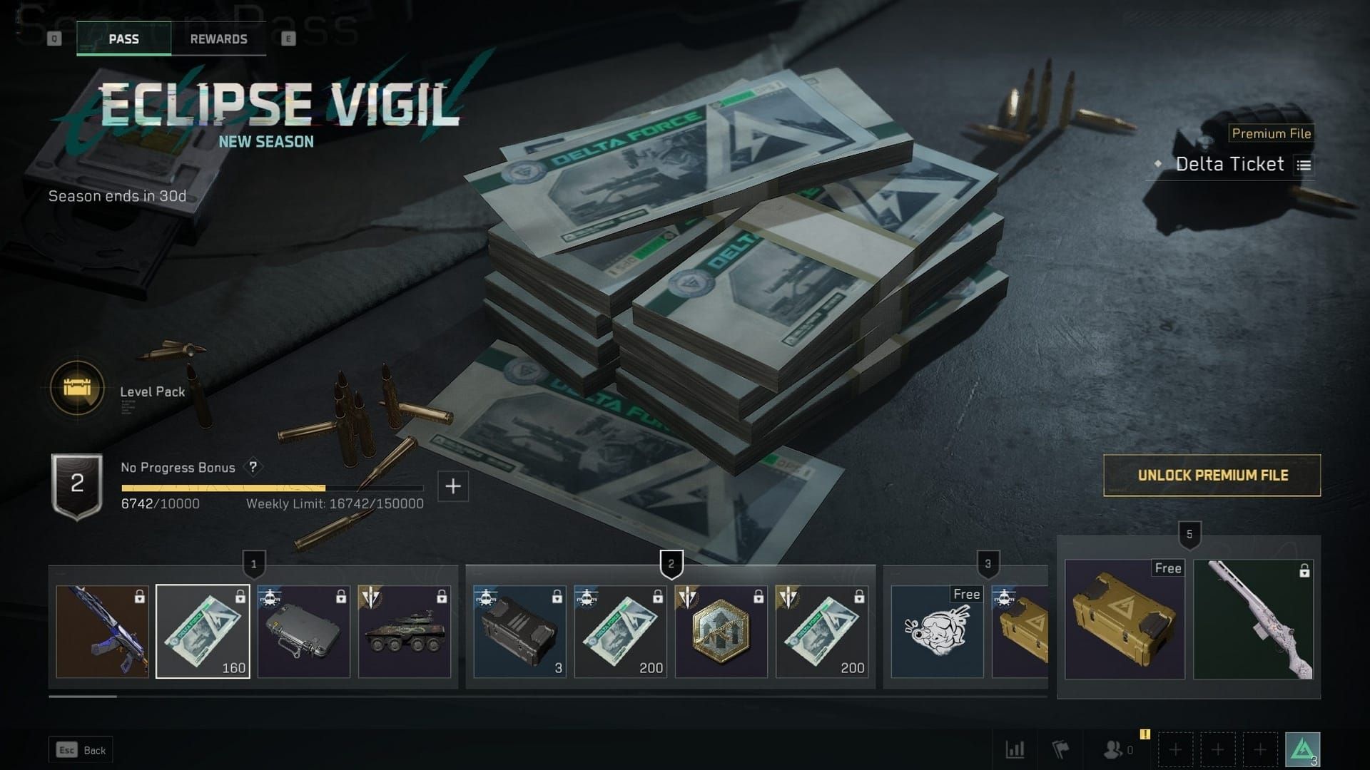 Comparaison des coûts Chouette de Feu Delta Force : tirage au sort vs achat de pack