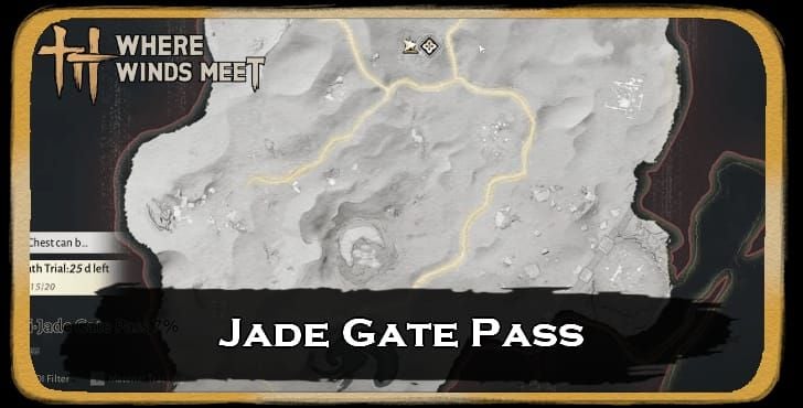 燕雲十六声（Where Winds Meet）河西拡張の玉門関における碧晶洞などの隠された秘宝スポットのマップ