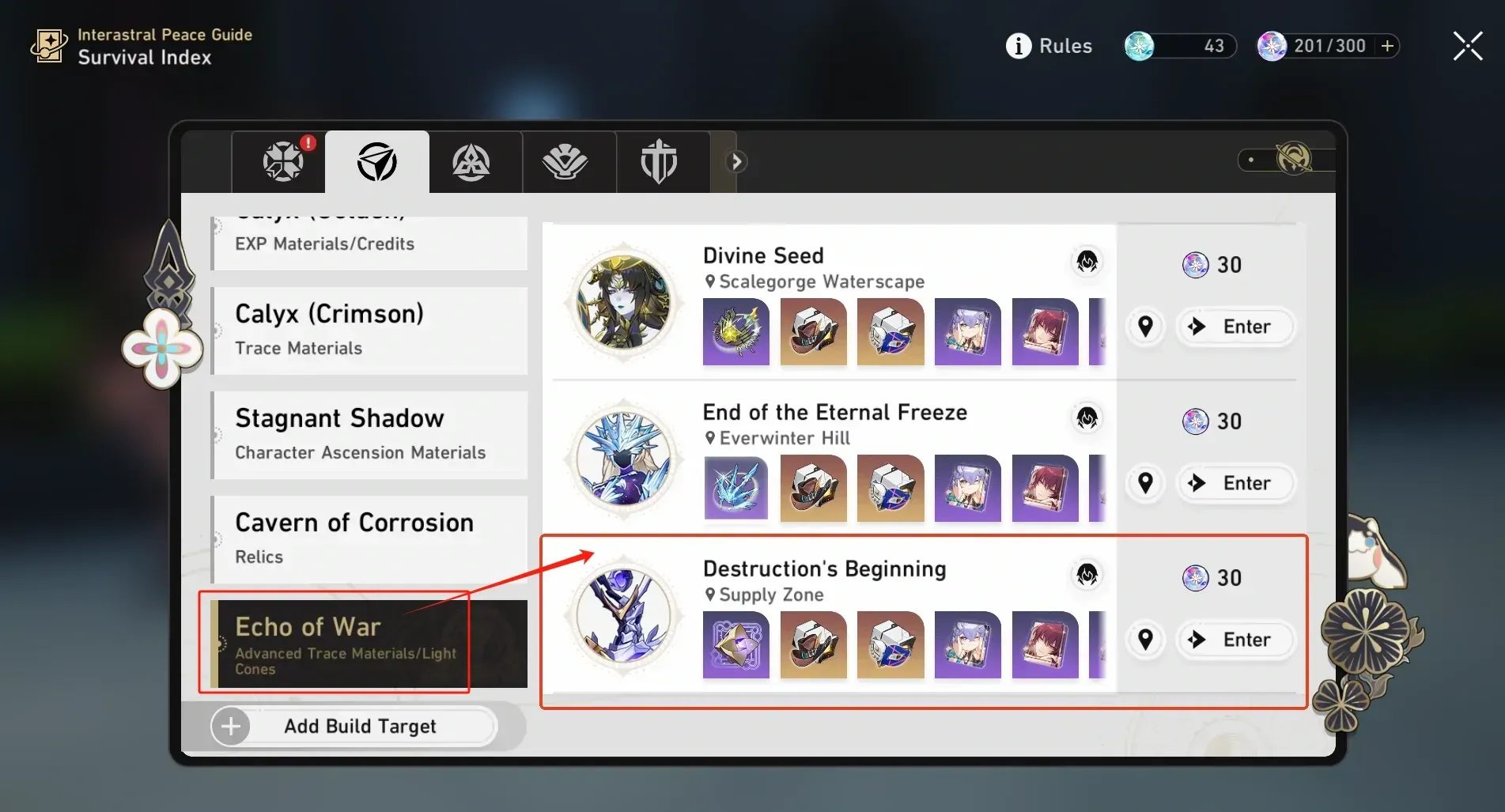 Przewodnik Honkai: Star Rail dotyczący farmienia materiałów do Śladów w wydarzeniu Fate