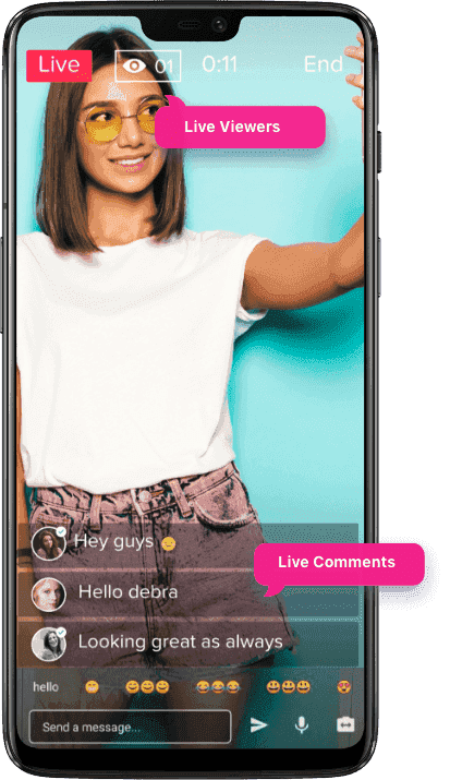 Écran de fin de vidéo Likee avec des CTA et des miniatures incitant à la relecture