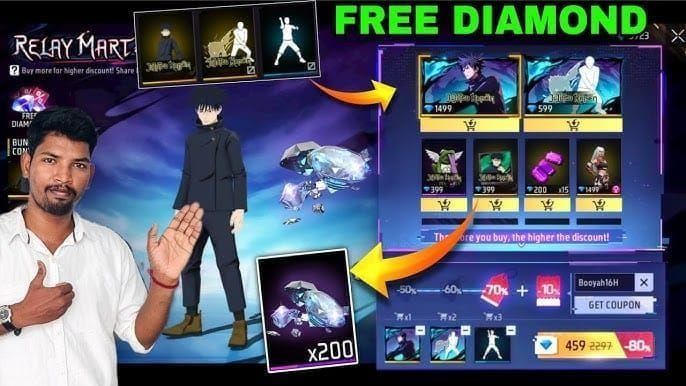 भूमिका लागत के साथ Free Fire OB52 चार-खिलाड़ी Relay Mart डिस्काउंट स्टैकिंग गाइड