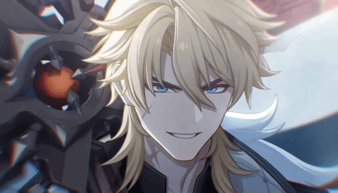 Artwork oficial cu Varka, personajul de 5 stele Anemo Claymore din Genshin Impact