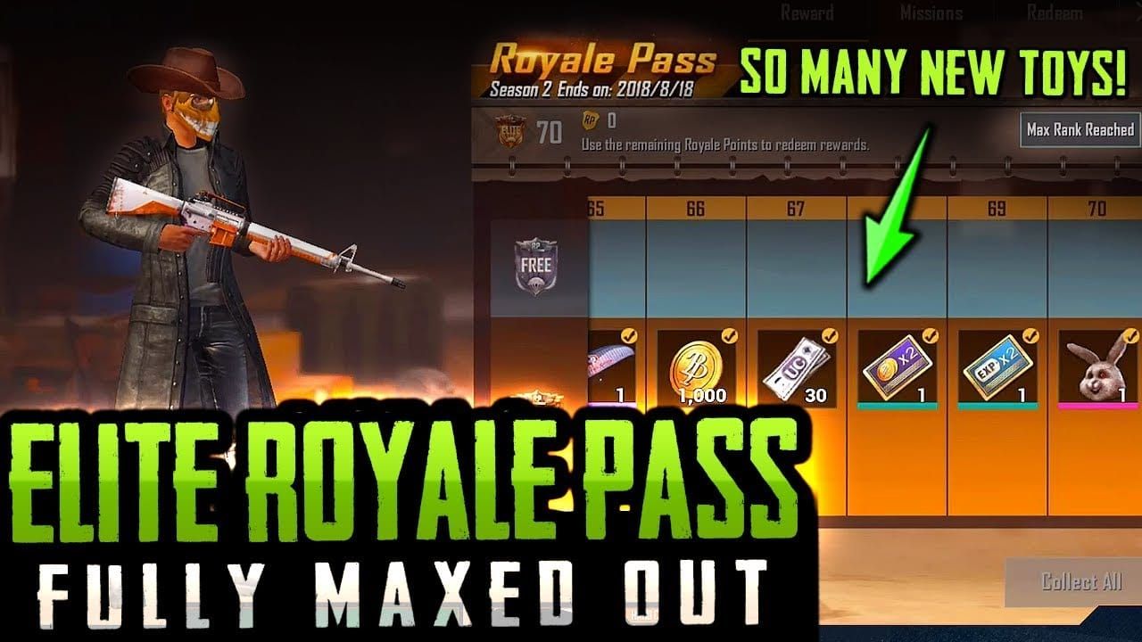 PUBG Mobile Elite Royale Pass purchase options showing UC costs