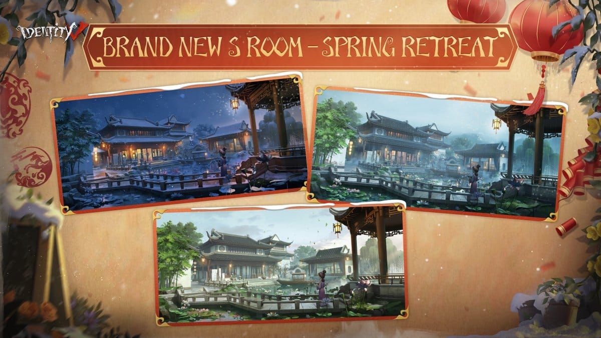 Showcase peralatan kombo furnitur Dragon's Palace Identity V