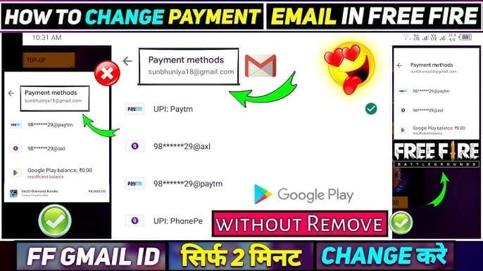 PIX payment interface for Free Fire diamond top-up showing QR code and payment options