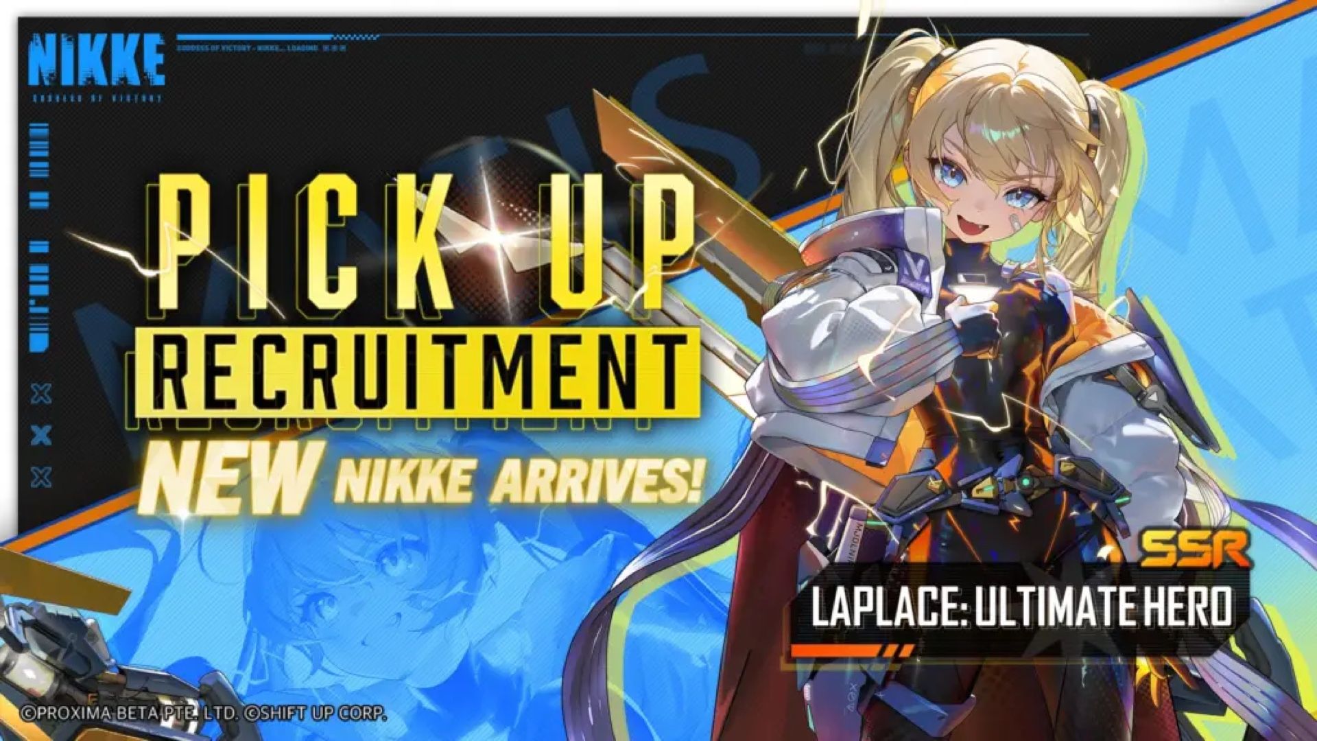 NIKKE Laplace Ultimate Hero pickup banner for rocket launcher Treasure investment