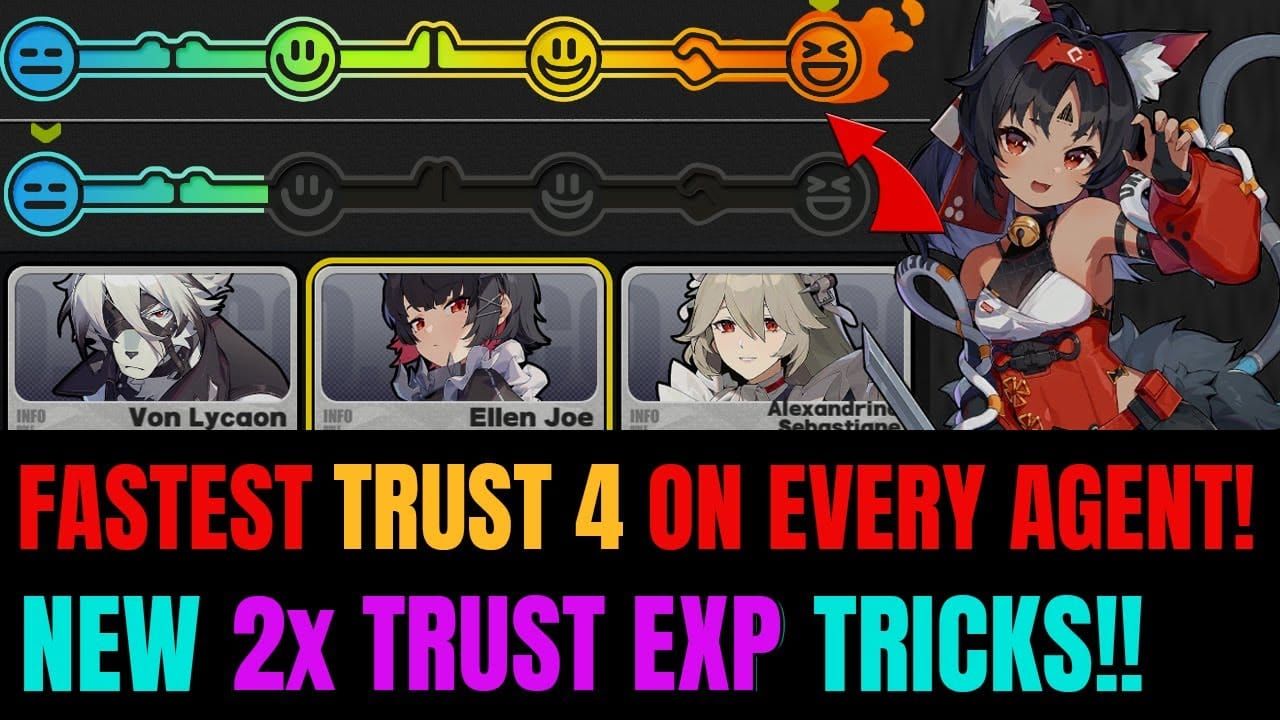 에이전트 신뢰 이벤트를 나타내는 젠레스 존 제로 노란색 말풍선