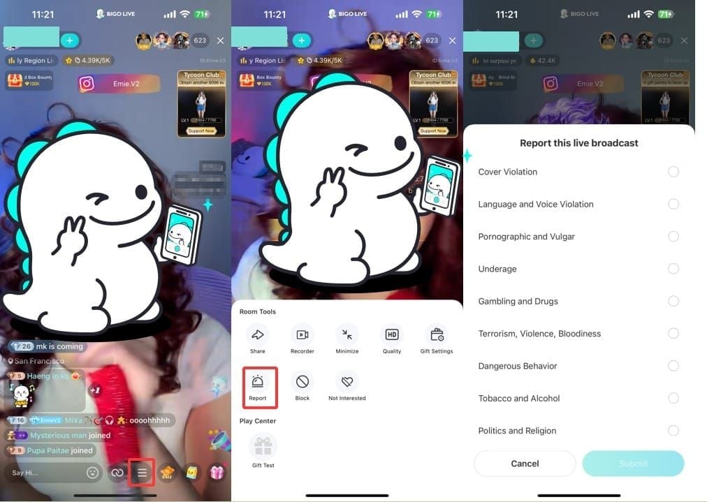 Warning guide showing red flags of fake Bigo Live agencies versus legitimate agency signs