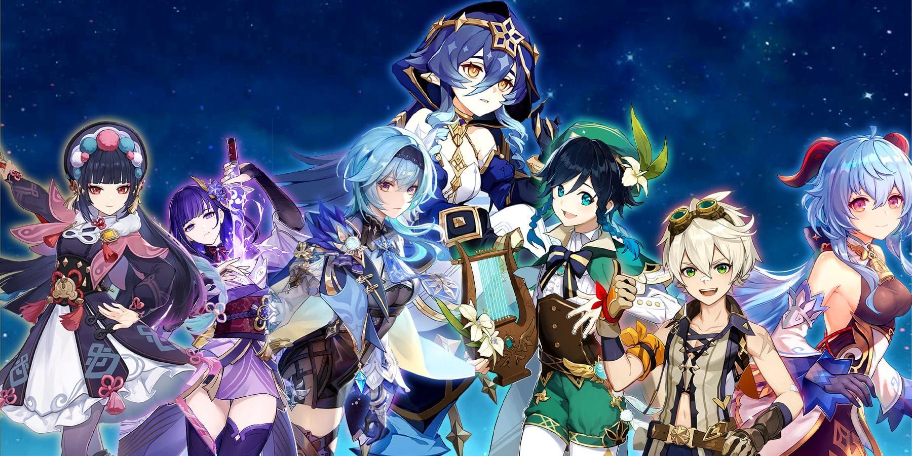 Team composition examples showing Layla with various support and DPS characters