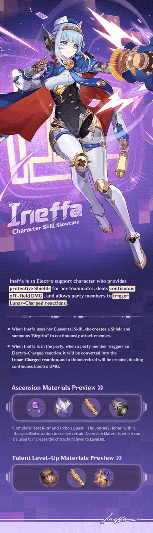 Lauma and Ineffa characters showcasing Lunar Reaction mechanics in Genshin Impact