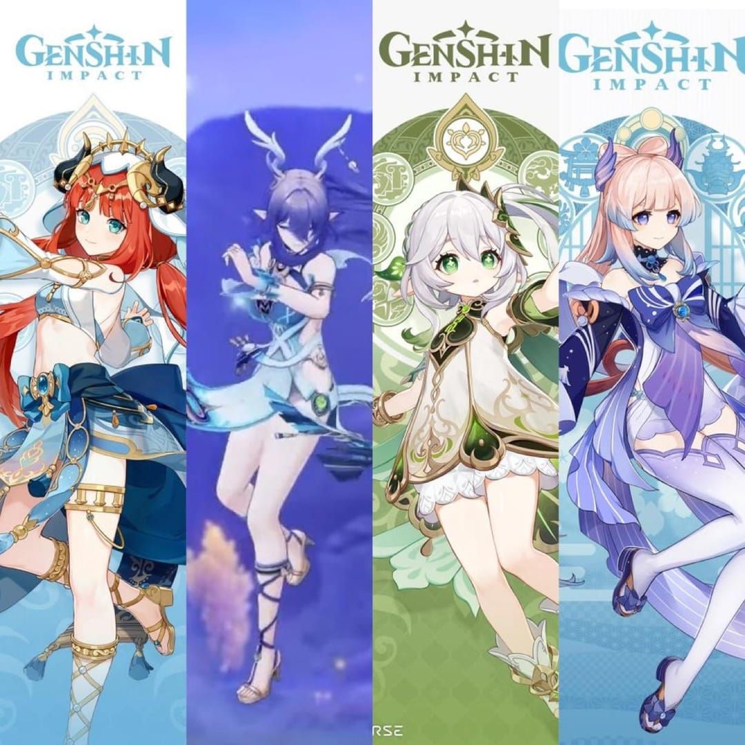 Recommended team compositions for Lauma featuring various character combinations and synergies