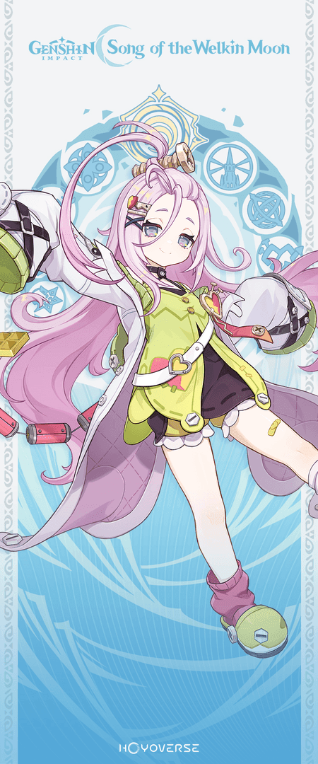 Aino character from Genshin Impact, a Hydro claymore user with support capabilities