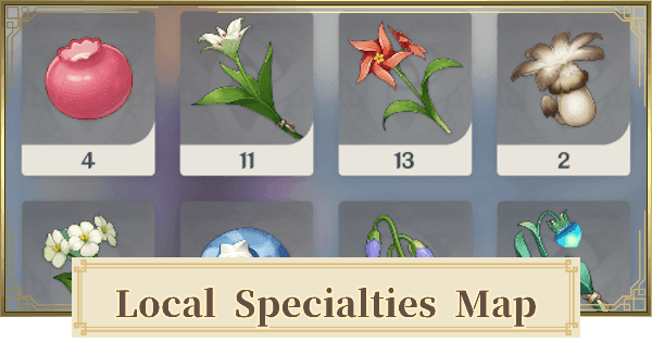 Genshin Impact Nod-Krai regional specialties: Moonfall Silver, Portable Bearing, and Frostcup Flower