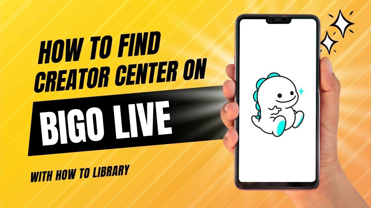 Bigo Live mobile app interface showing the Me section with Creator Center and Agency application options highlighted
